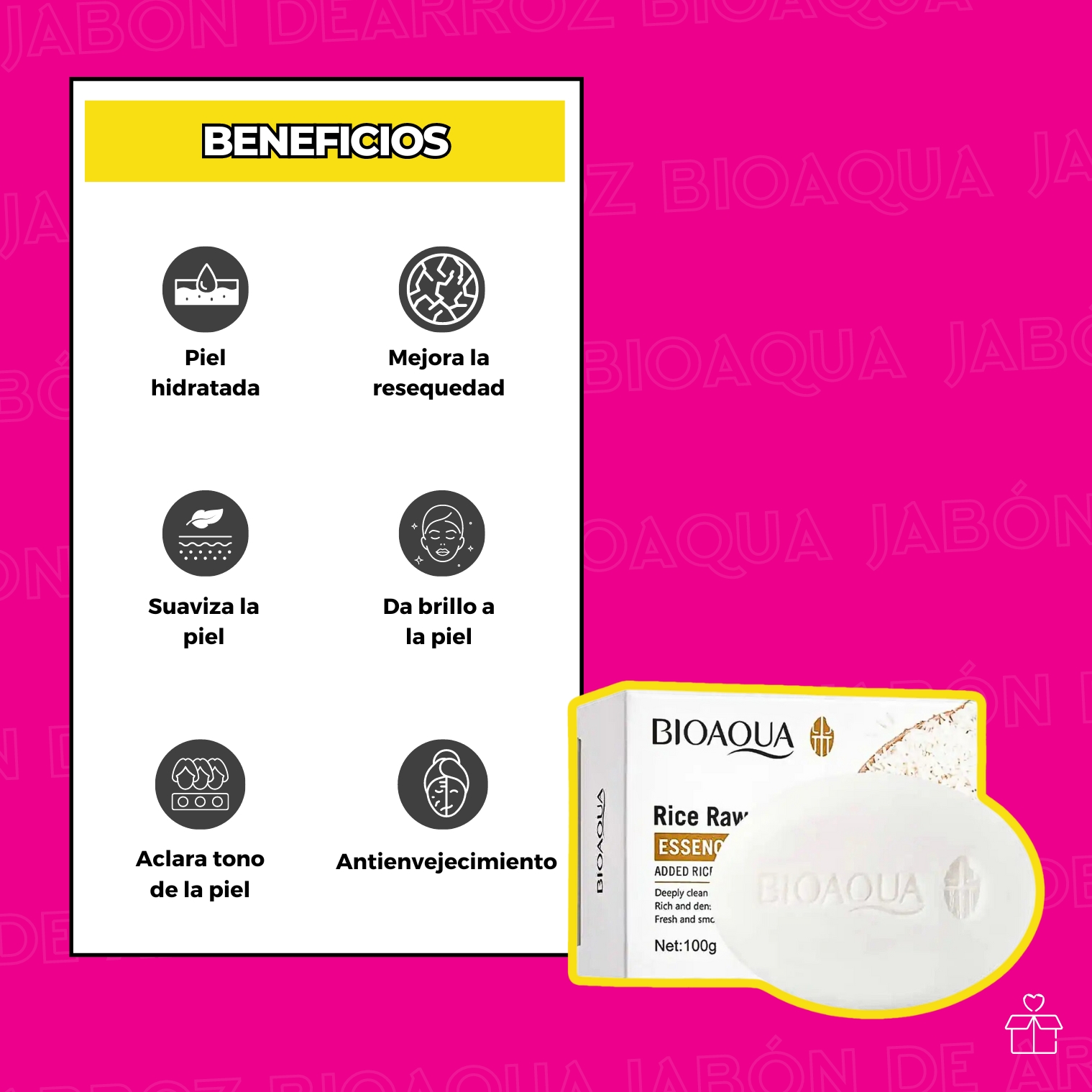 Jabón De Arroz Aclarante.