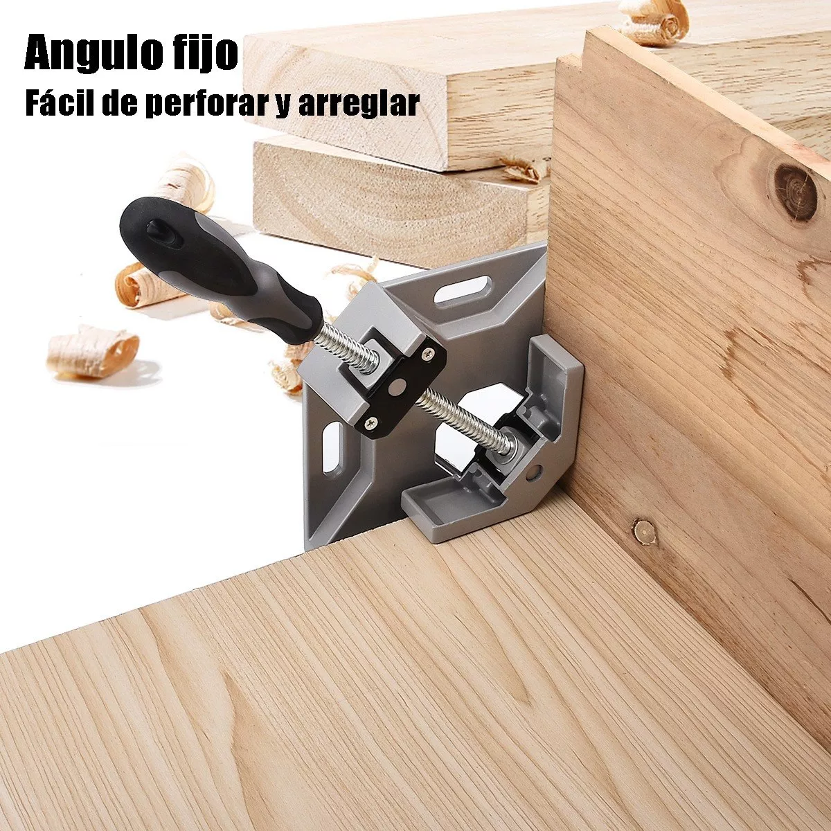 Prensa Esquinera Carpinteria 90° Para Madera Y Metal