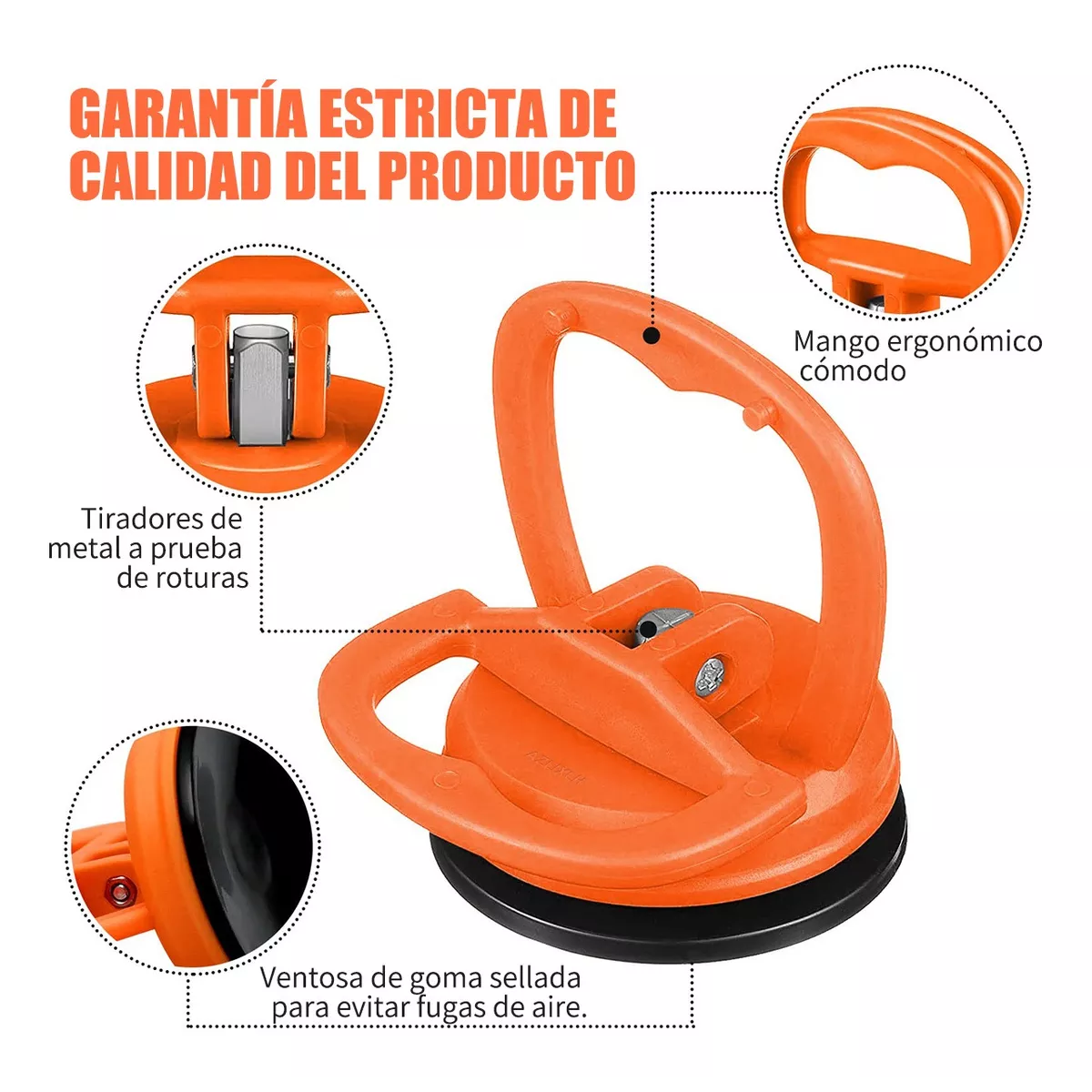 Par Chupón Ventosa Para Sacar Abolladuras Y Levantar Cargas 25kg 2Pzas