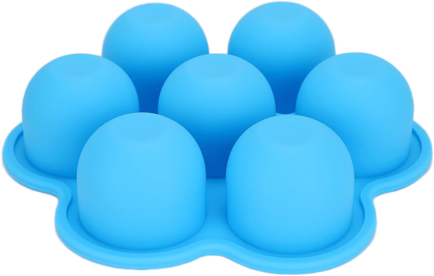 MOLDE PARA PALETAS HIELO GELATINA ECOMLAB 7 EN 1 SILICONA COLOR AZUL.