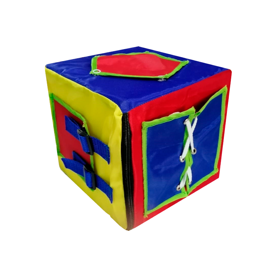 Cubo De Coordinación Vinil 20cm DIDJIG Estimulación Temprana Y Diversión Infantil 
