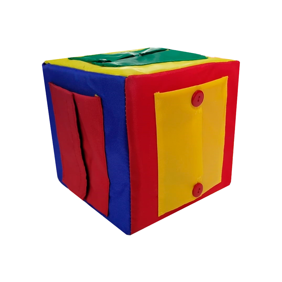 Cubo De Coordinación Vinil 20cm DIDJIG Estimulación Temprana Y Diversión Infantil 
