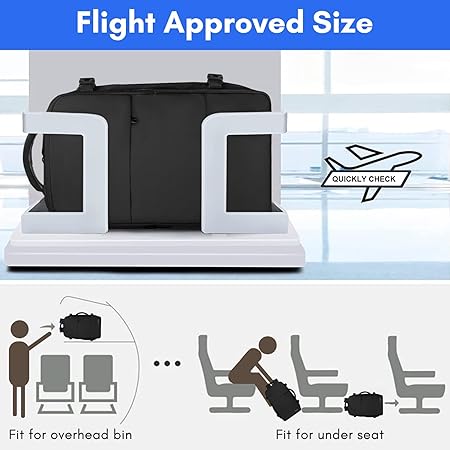 Mochila de Viaje para Computadora Portátil, Maleta de Viaje Aprobada por Avión para Hombres y Mujeres con Puerto de Carga USB, Bolsa de Equipaje de 35 L Aprobada por la TSA de 15,6 Pulgadas, Negro