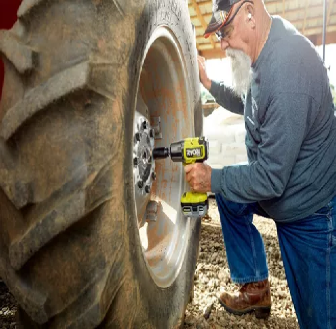 Llave De Impacto 1/2 Ryobi 1170 Ft-lbs Tecnología One Hp + 2 Baterias + Dados + Cargador