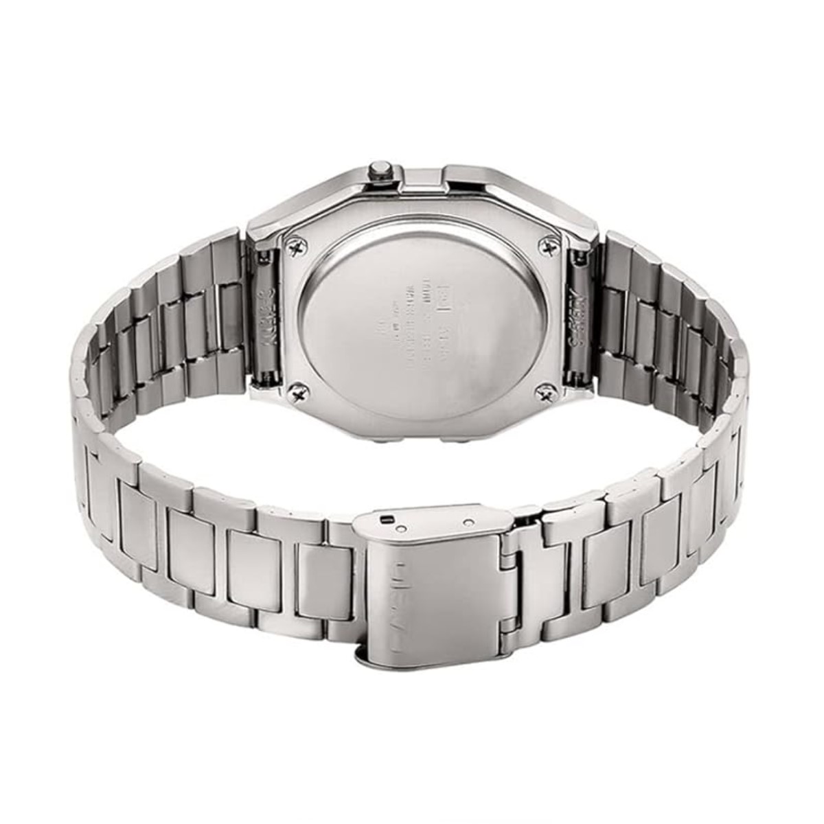 Reloj Casio Digital Retro Unisex 33mm, pulsera de Acero Inoxidable A158WA-1