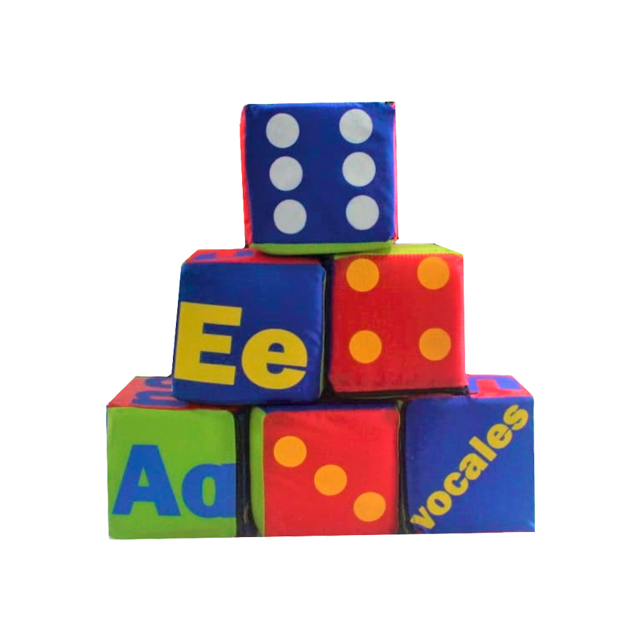 Cubo  De Puntos 15cm DIDJIG Estimulación Temprana Y Aprendizaje Infantil 