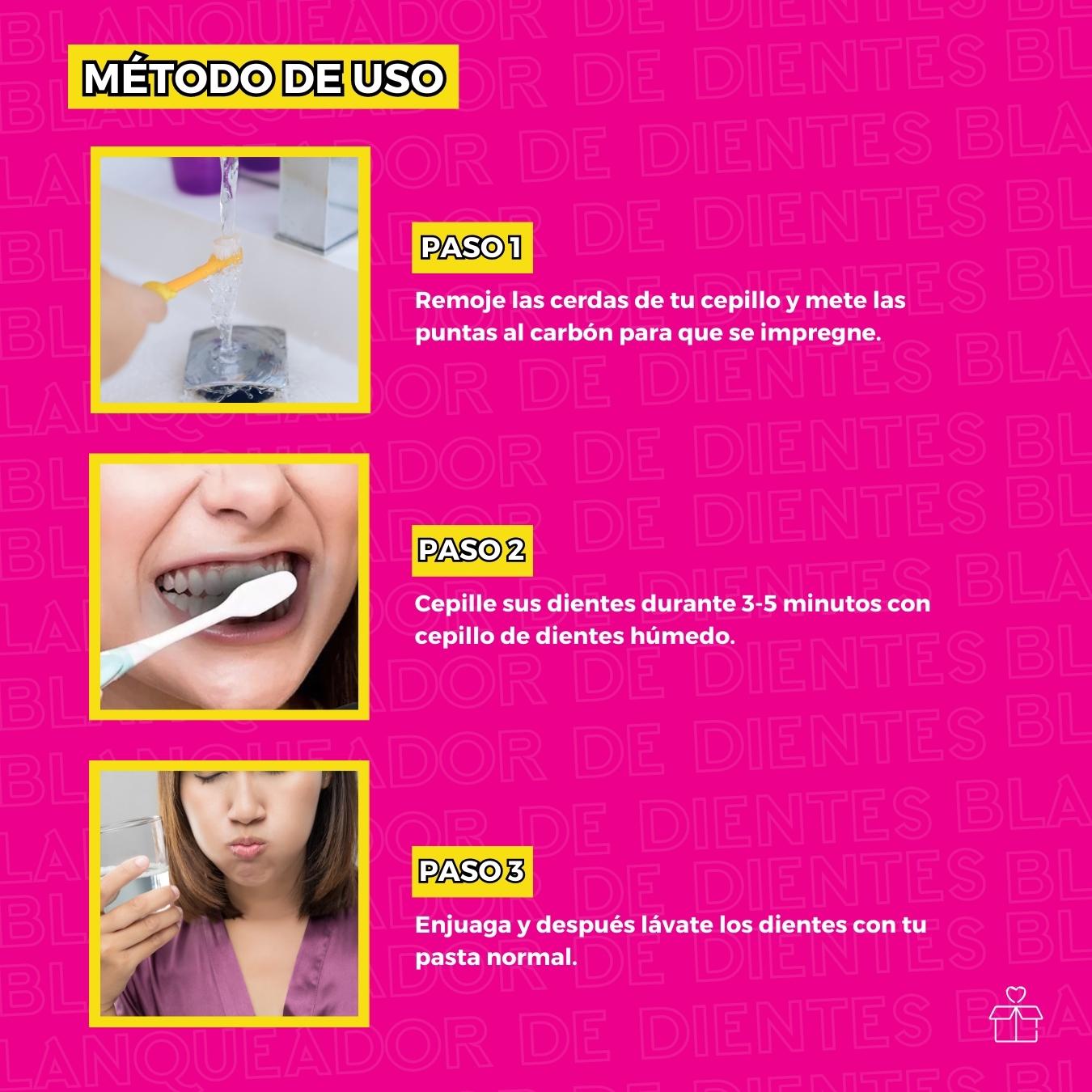 Carbon Activado Blanqueador De Dientes Natural.