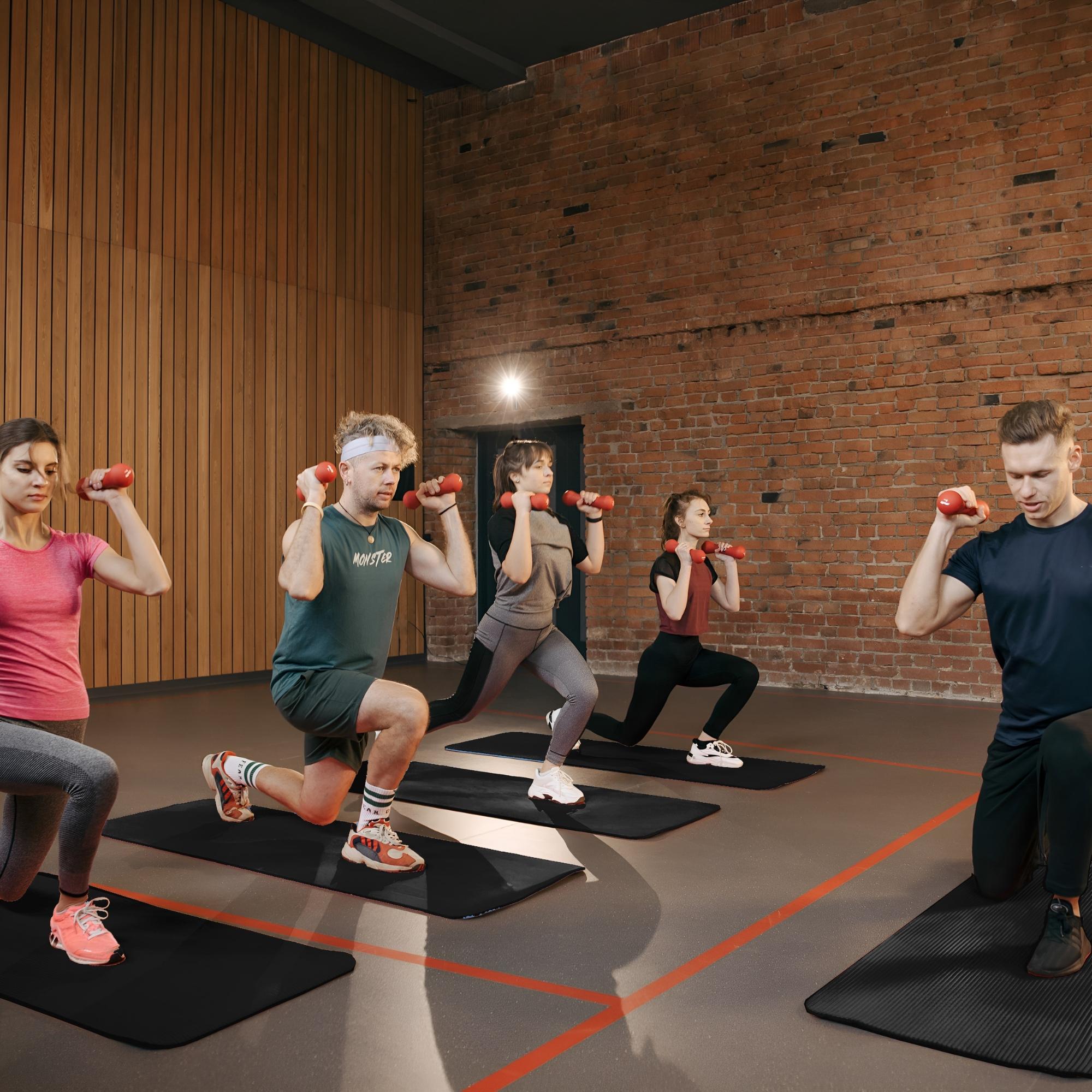 TAPETE PARA HACER EJERCICIO ECOMLAB TAPETE DE YOGA GRUESO COLOR NEGRO.