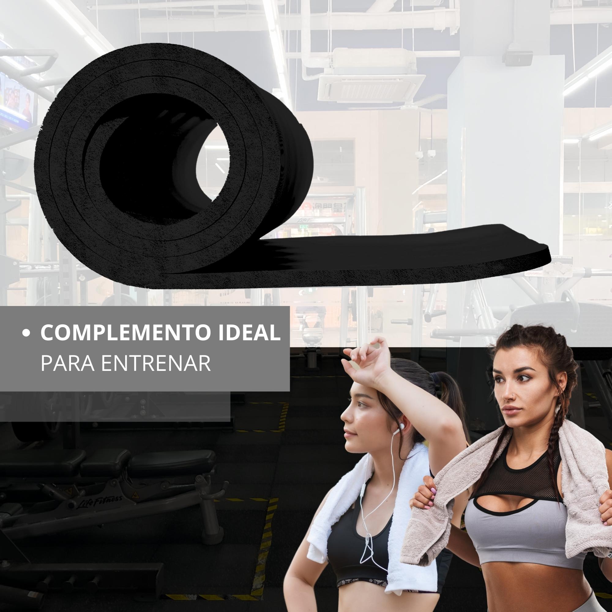 TAPETE PARA HACER EJERCICIO ECOMLAB TAPETE DE YOGA GRUESO COLOR NEGRO.