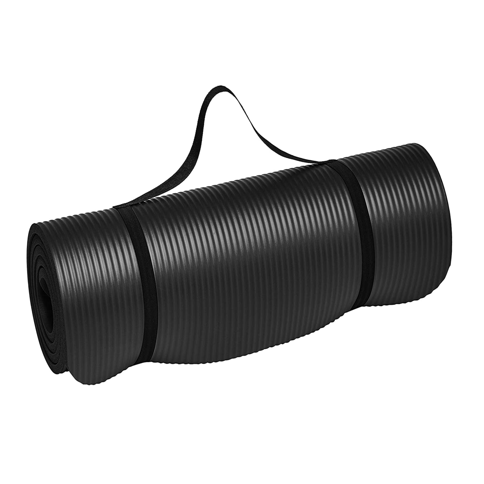 TAPETE PARA HACER EJERCICIO ECOMLAB TAPETE DE YOGA GRUESO COLOR NEGRO.