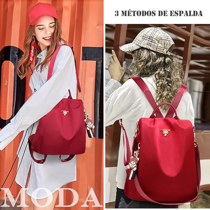 NANWEI Mochilas Antirrobo Impermeable para Mujer, Mochila de Viaje de Gran Capacidad para Casual de Moda.