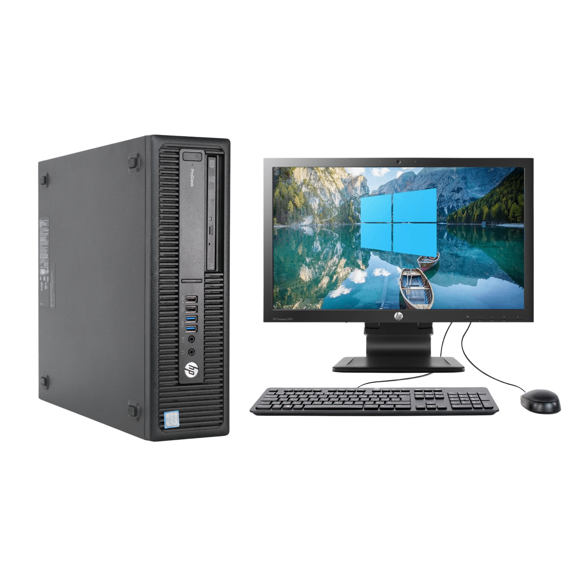 HP ProDesk 600 G2 | i5 6ta Gen. | 8 GB RAM | 480 GB SSD | SFF | Monitor 22 " (Reacondicionado grado A)