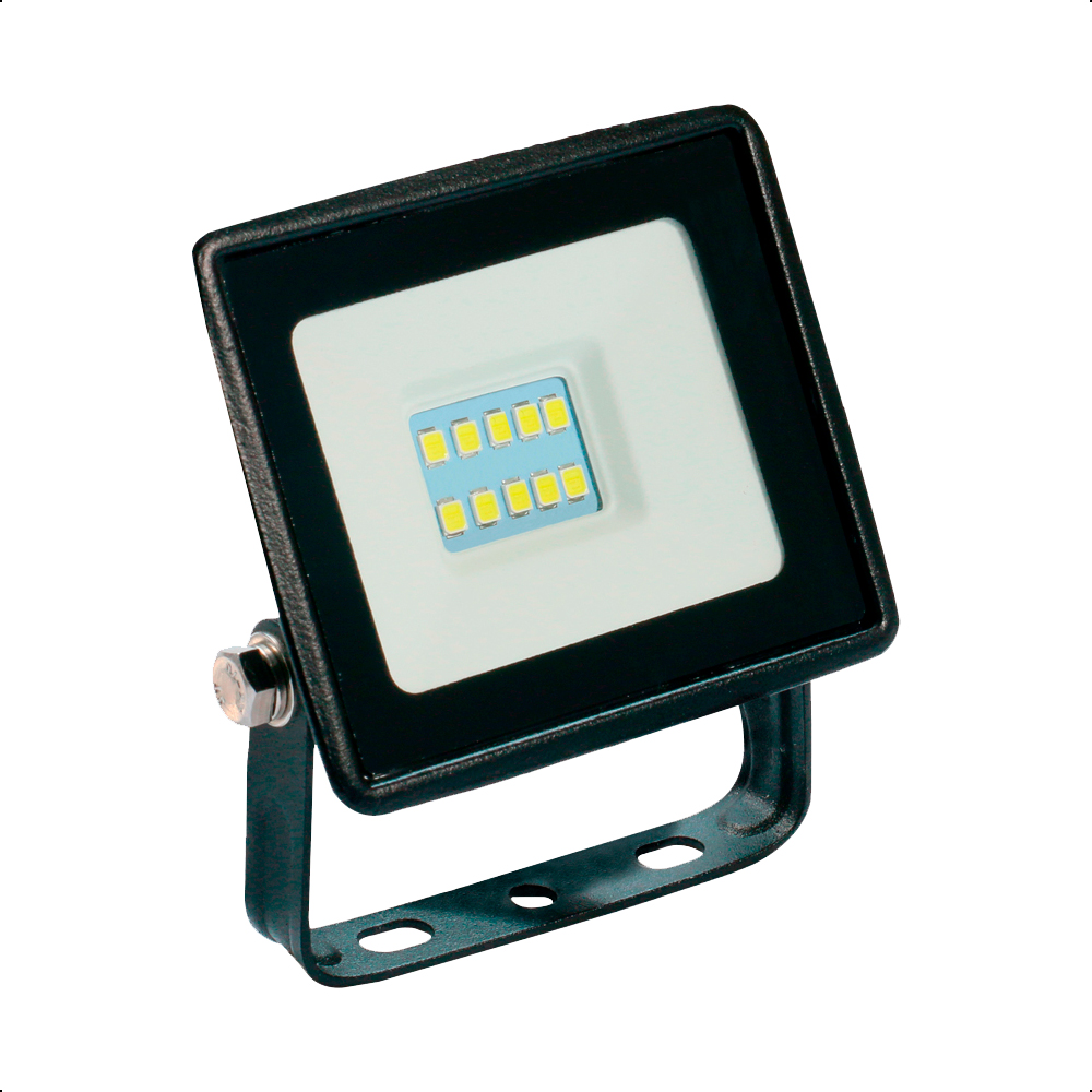 Reflector LED 10W Ilumina 110 lm/w, Luz Neutra, Certificación IP65 para Exteriores
