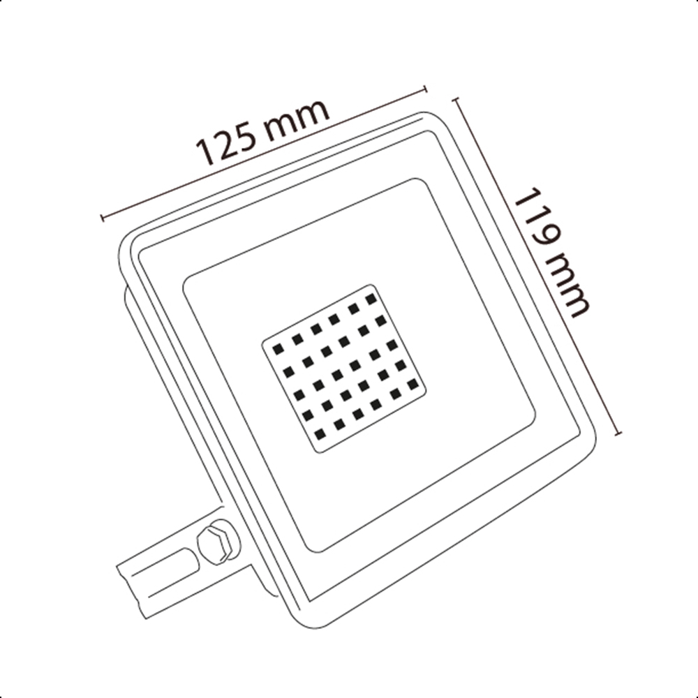 ICON Reflector LED 30W Ilumina 330 lm/w, Luz Neutra, Certificación IP65 para Interiores y Exteriores