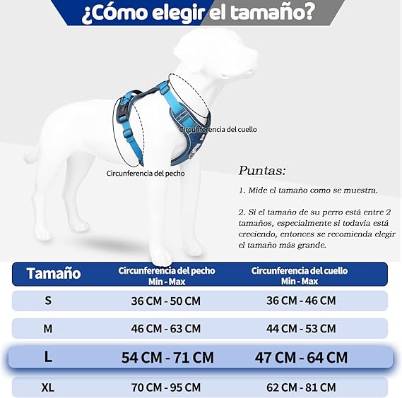 MESVIER Arnés para Perro Mediano Grande Pequeño con Correa 1.5m, Pechera para Perro Ajustable Reflectante Transpirable, Arneses para Perro Sin Tirones para Caminar Viajar Entrenar Perros Accesorios