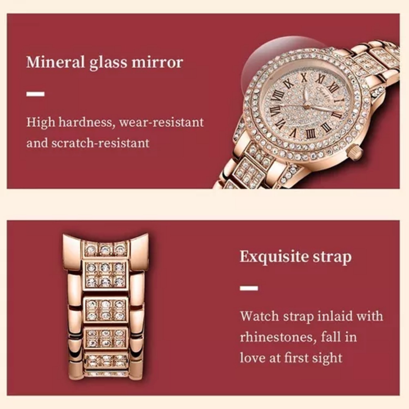 Reloj Clásico De Cuarzo Para Mujer, Reloj De Pulsera Con Dia