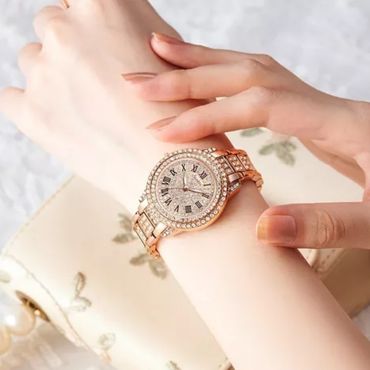 Reloj Clásico De Cuarzo Para Mujer, Reloj De Pulsera Con Dia