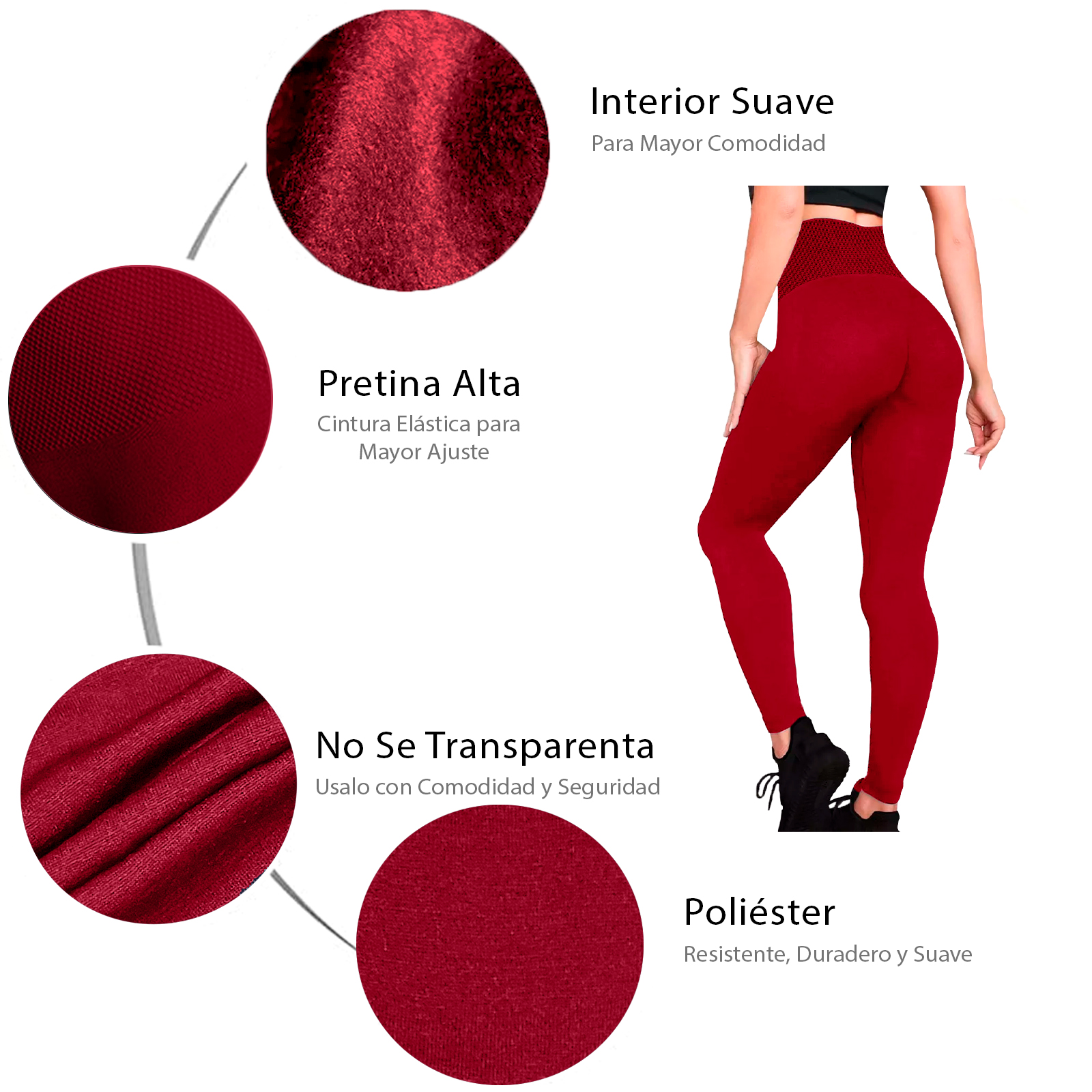 Leggings Termico Mujer, Cintura Alta, Unitalla, Afelpaddo, Pantalones de Yoga, Estirable, Pilates, Gimnasio, Atletismo