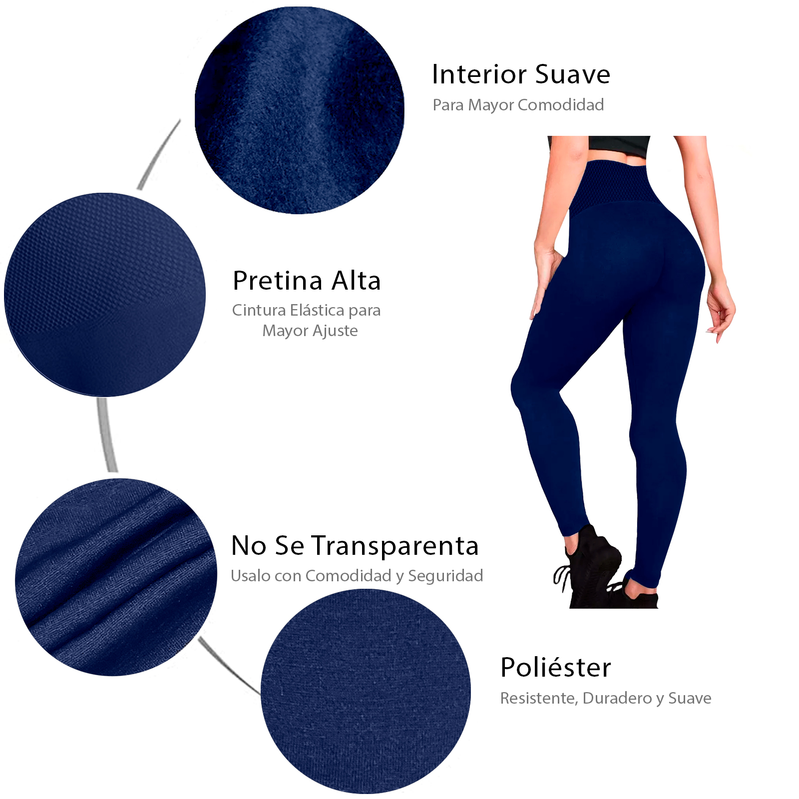 Leggings Termico Mujer, Cintura Alta, Unitalla, Afelpaddo, Pantalones de Yoga, Estirable, Pilates, Gimnasio, Atletismo