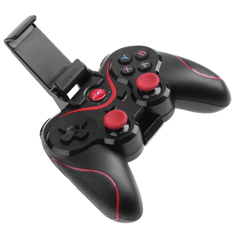 Control Joystick Bluetooth Android iOS con Soporte Celular C8s.