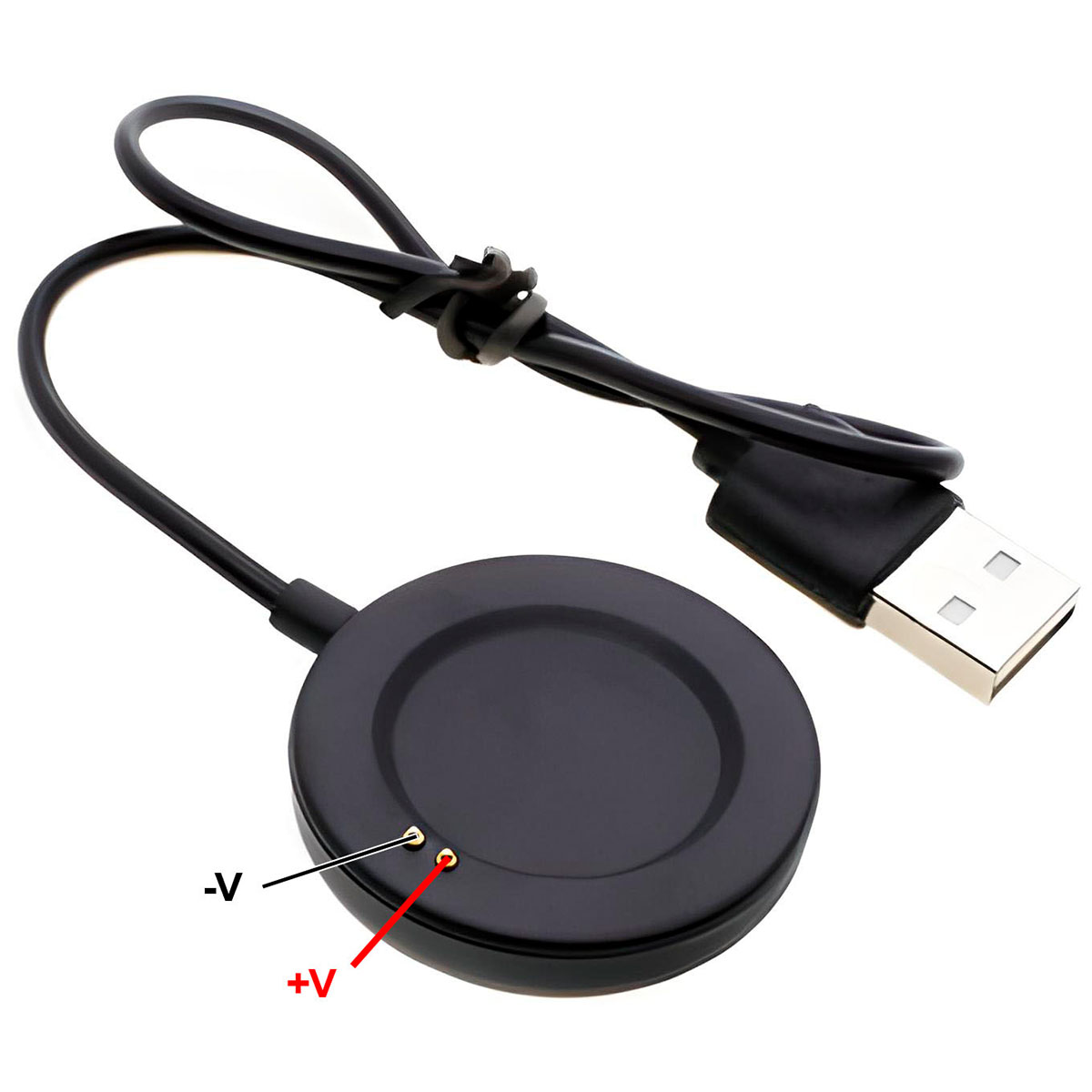 Cargador USB Smartwatch Reloj Inteligente Pines Circular 5V