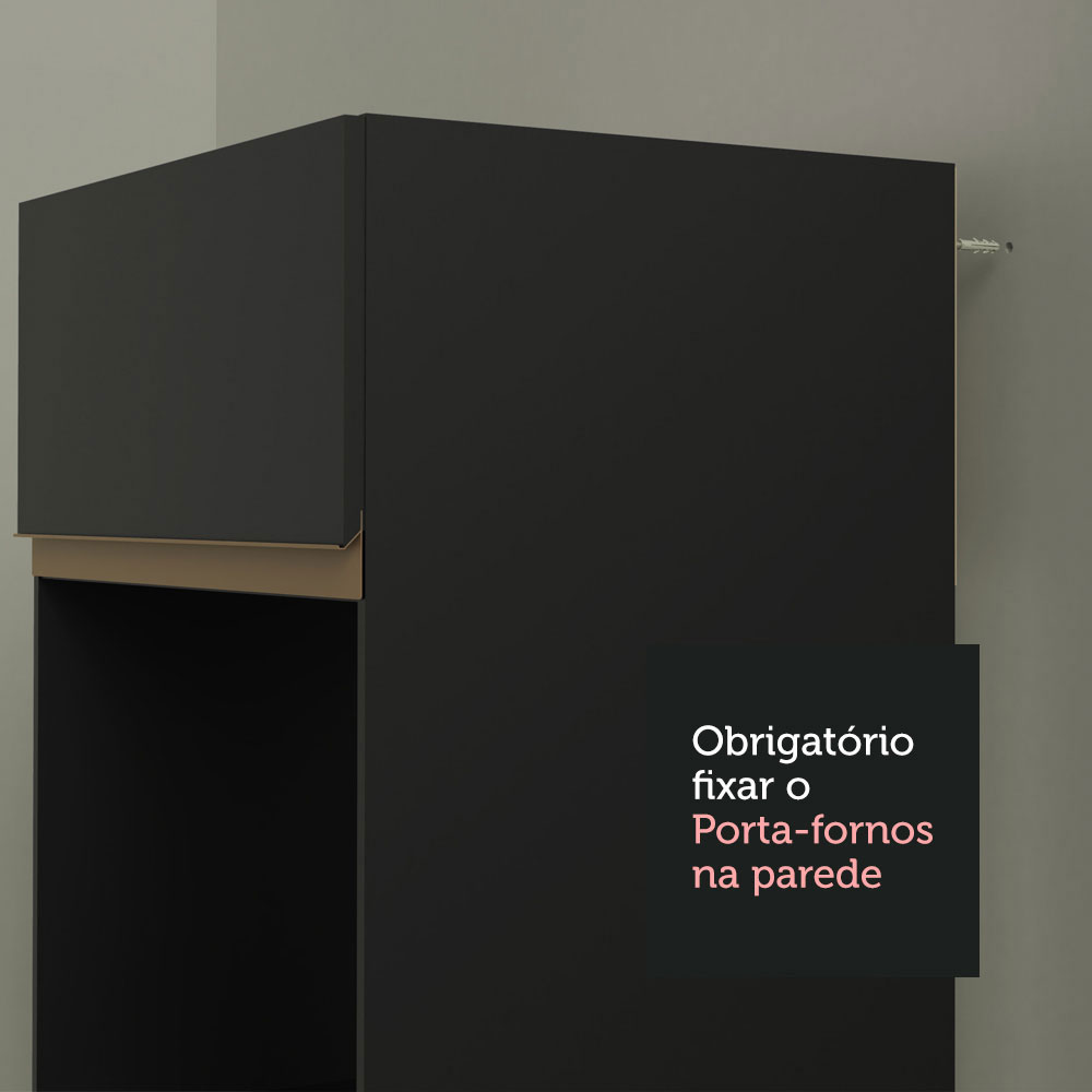 Madesa Cocina Integral  310cm Reims Negro 01.