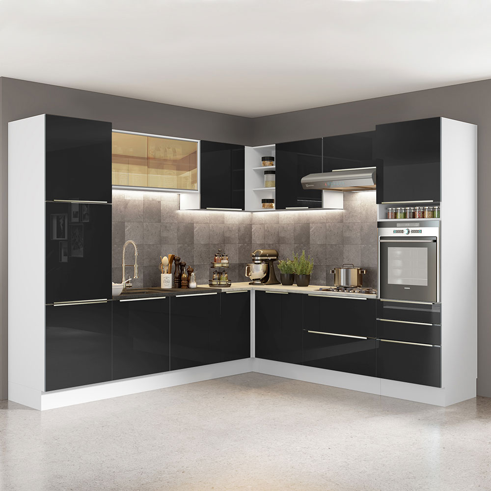 Cocina Integral Completa Modular Madesa Lux 546cm BN 01.