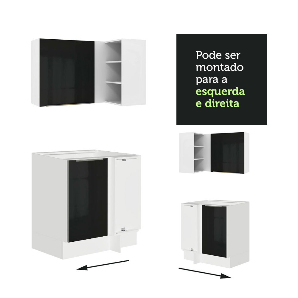 Cocina Integral Completa Modular Madesa Lux 546cm BN 01.