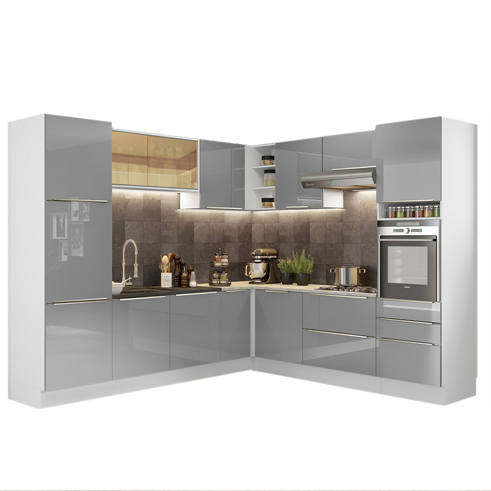 Cocina Integral Completa Modular Madesa Lux 546cm BG 01.