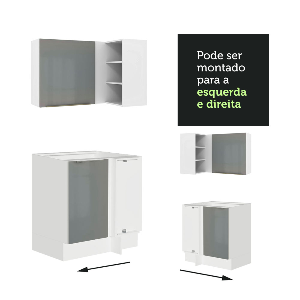 Cocina Integral Completa Modular Madesa Lux 546cm BG 01.