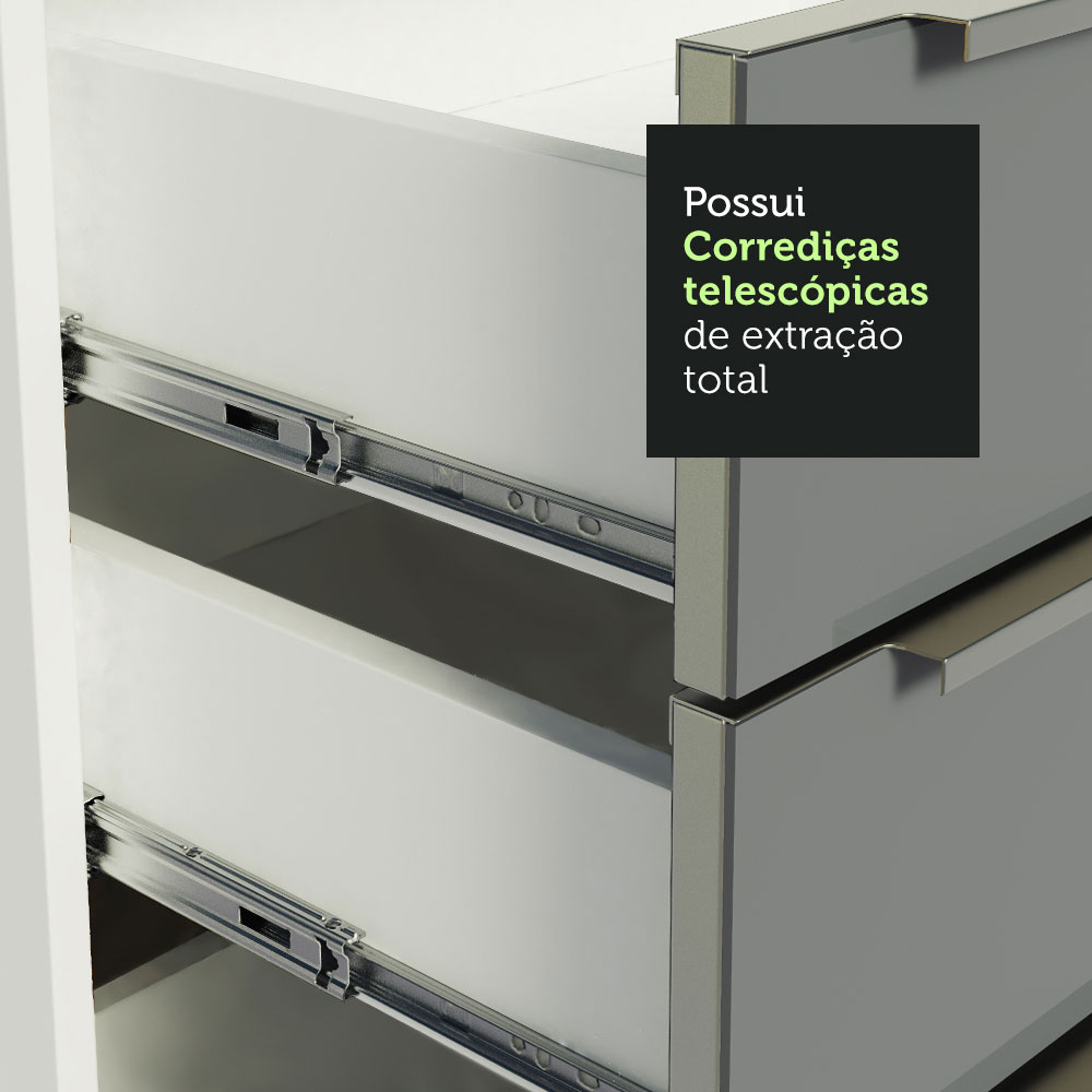 Cocina Integral Completa Modular Madesa Lux 546cm BG 01.