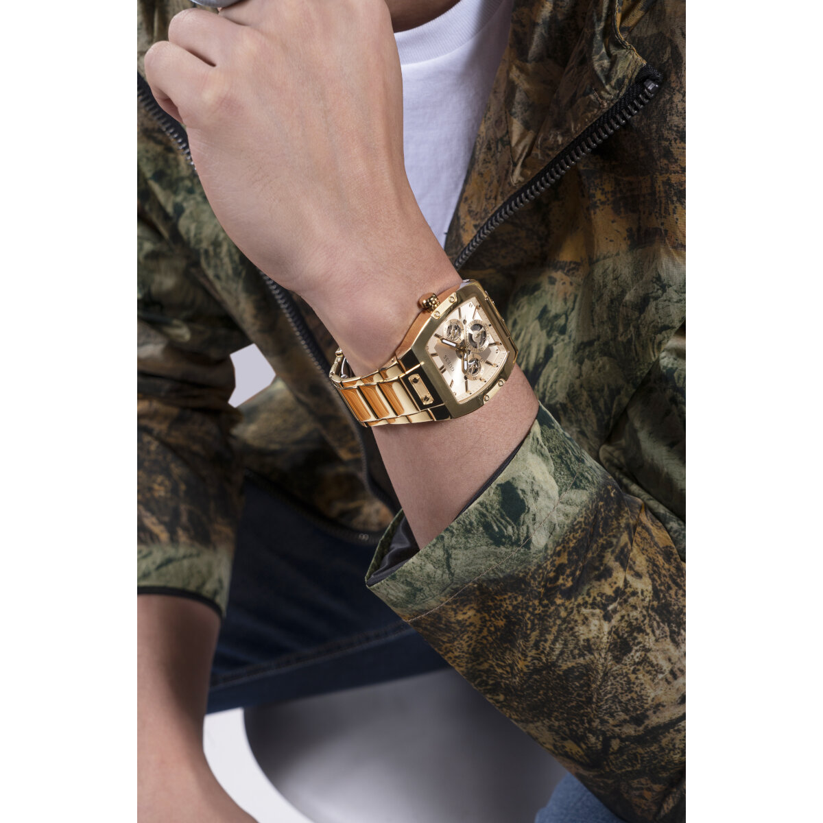 Reloj Guess PHOENIX para Caballero GW0456G2 Dorado