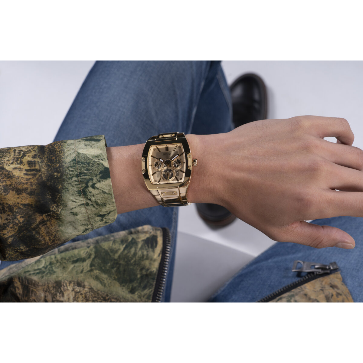 Reloj Guess PHOENIX para Caballero GW0456G2 Dorado