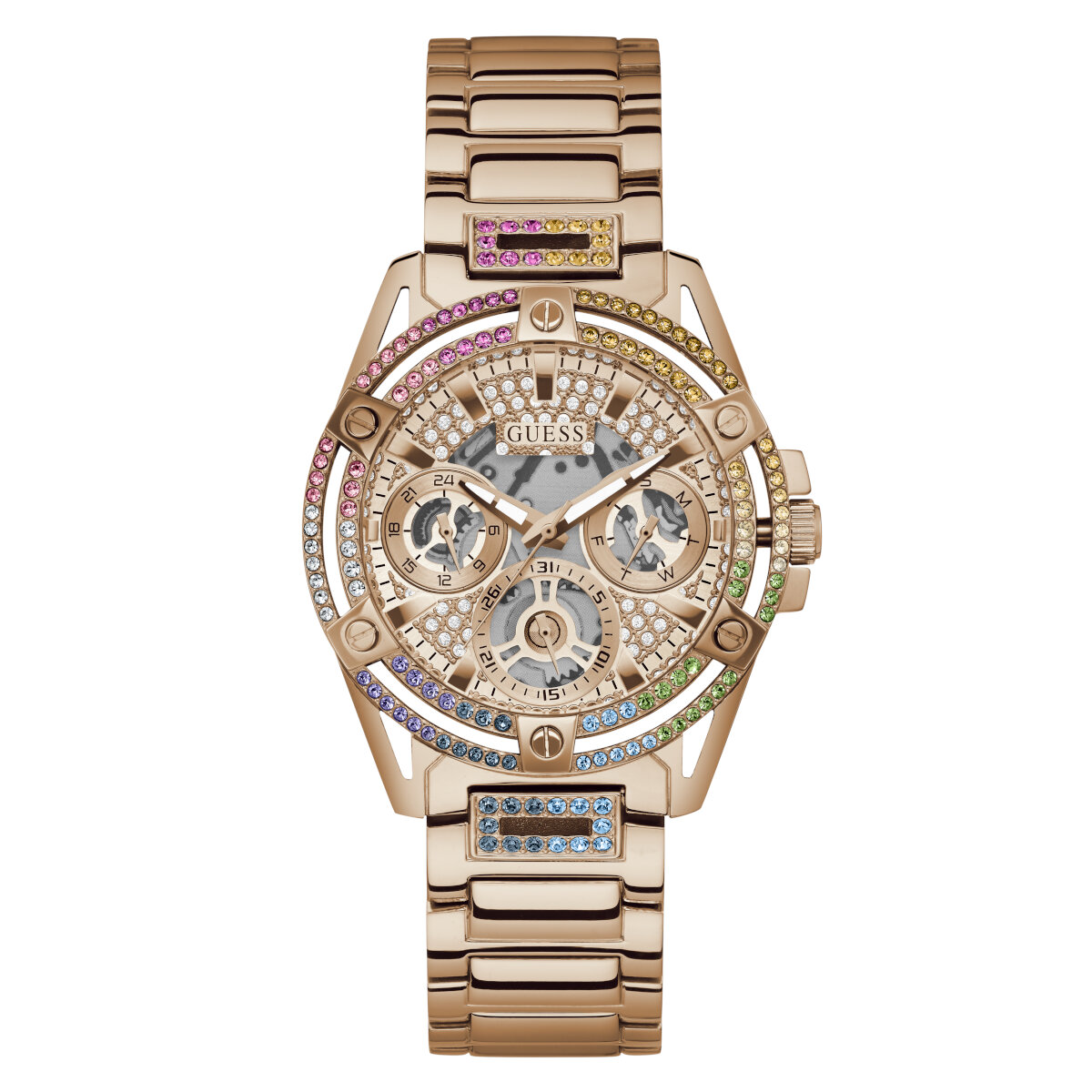 Reloj Guess QUEEN para Dama GW0464L5 Oro Rosa