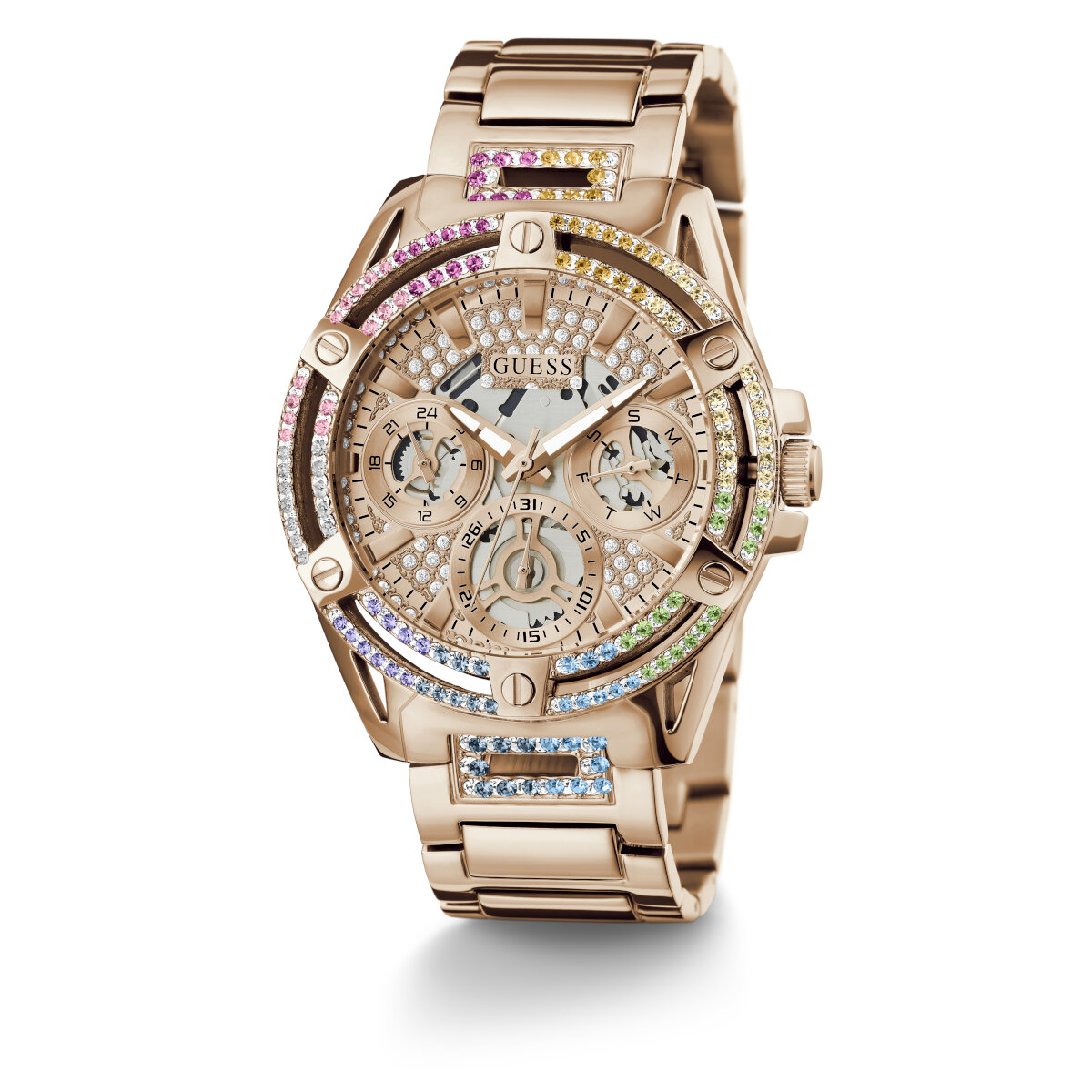 Reloj Guess QUEEN para Dama GW0464L5 Oro Rosa