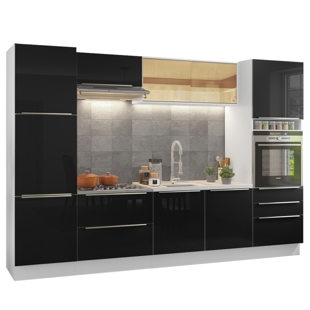 Cocina Integral Completa Modular Madesa Lux Sabrina BN 01.