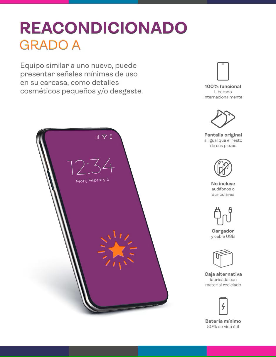 Iphone xr 64GB Liberado Reacondicionado 