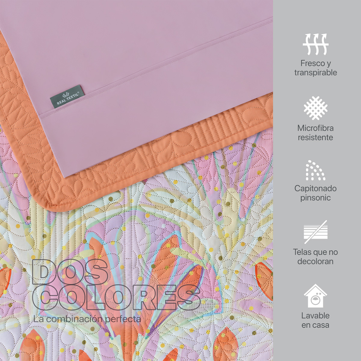 Set Edredón Ligero Matrimonial con Fundas y Sabanas Santana REAL TEXTIL