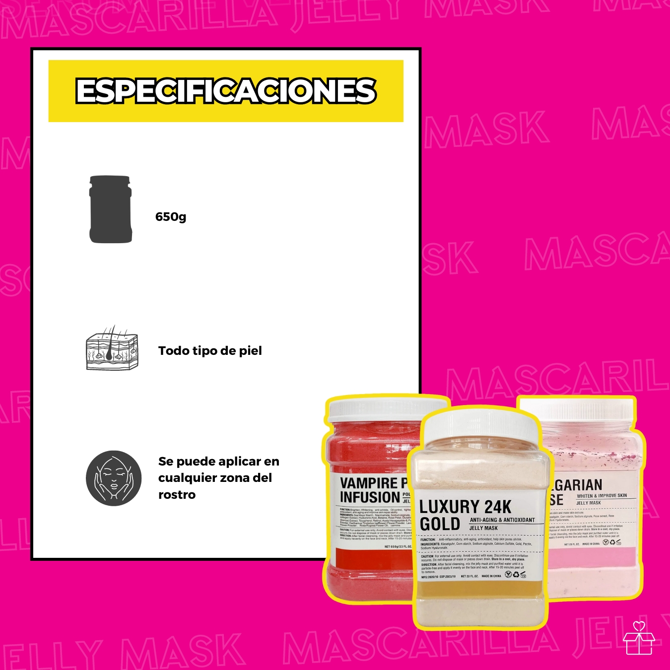 Jelly Mask Mascarilla Hidroplastica Cocoa.