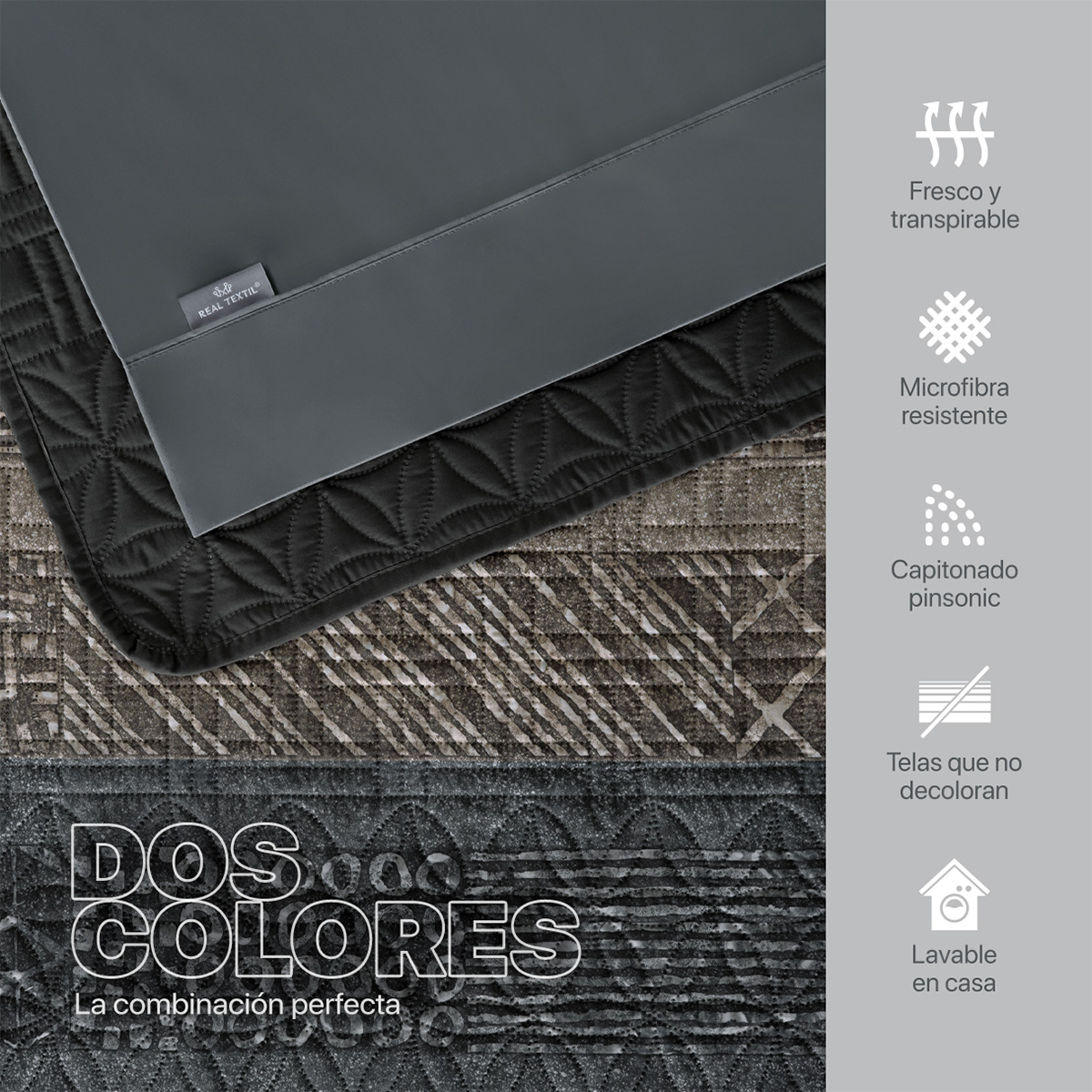Set Edredón Ligero Queen Size con Fundas y Sabanas Samurai REAL TEXTIL.
