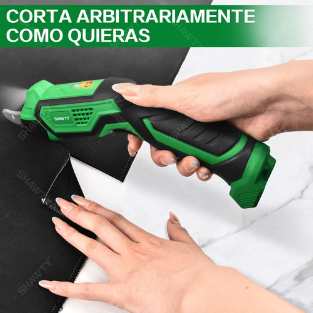 Tijera Eléctrica Inalámbrica Para Cortar Lamina Tela Shawty