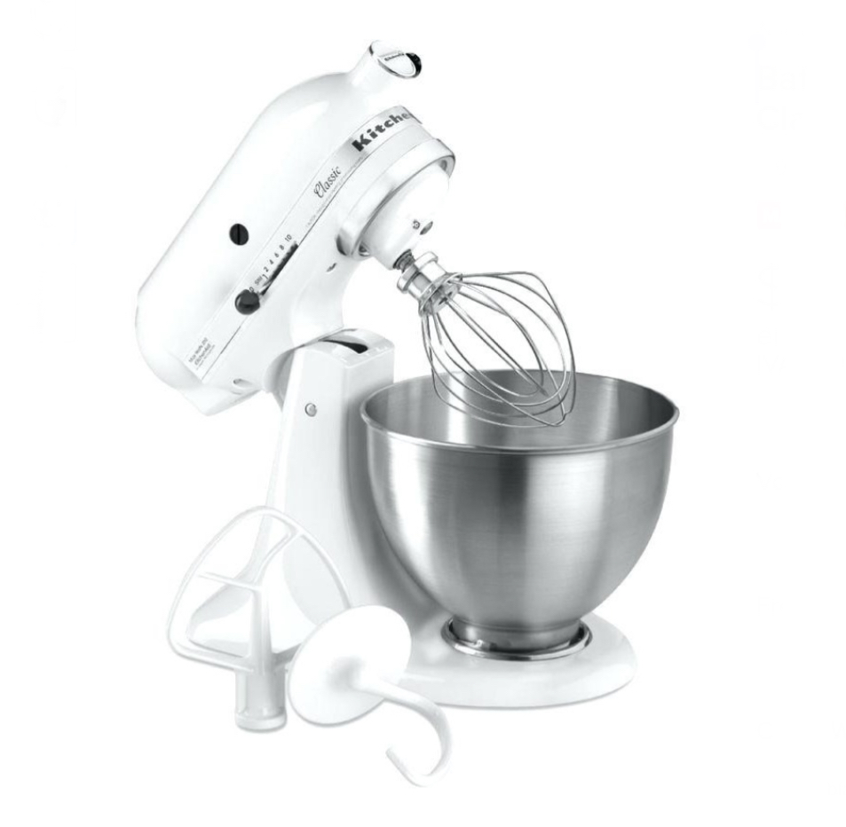 Batidora De Pedestal De 6 Velocidades Y 7 L, Plateado 660w.