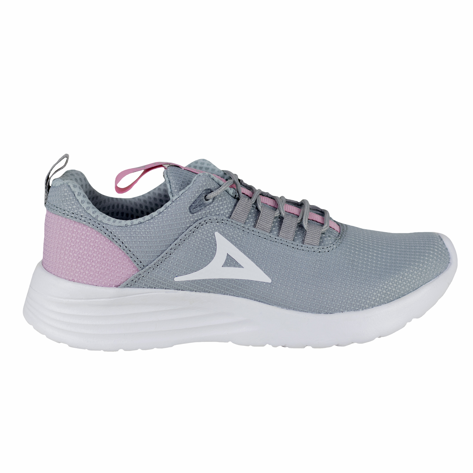 Tenis Running Para Correr Pirma Mujer 0248 Gris Rosa Deporte.