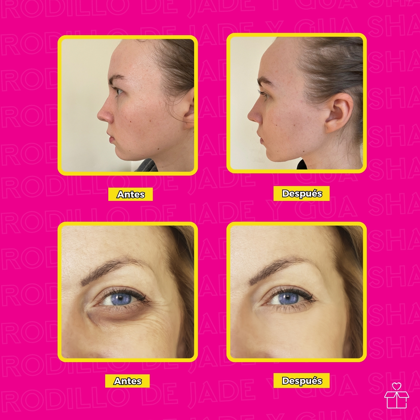 Rodillo De Jade Y Gua Sha En Caja.