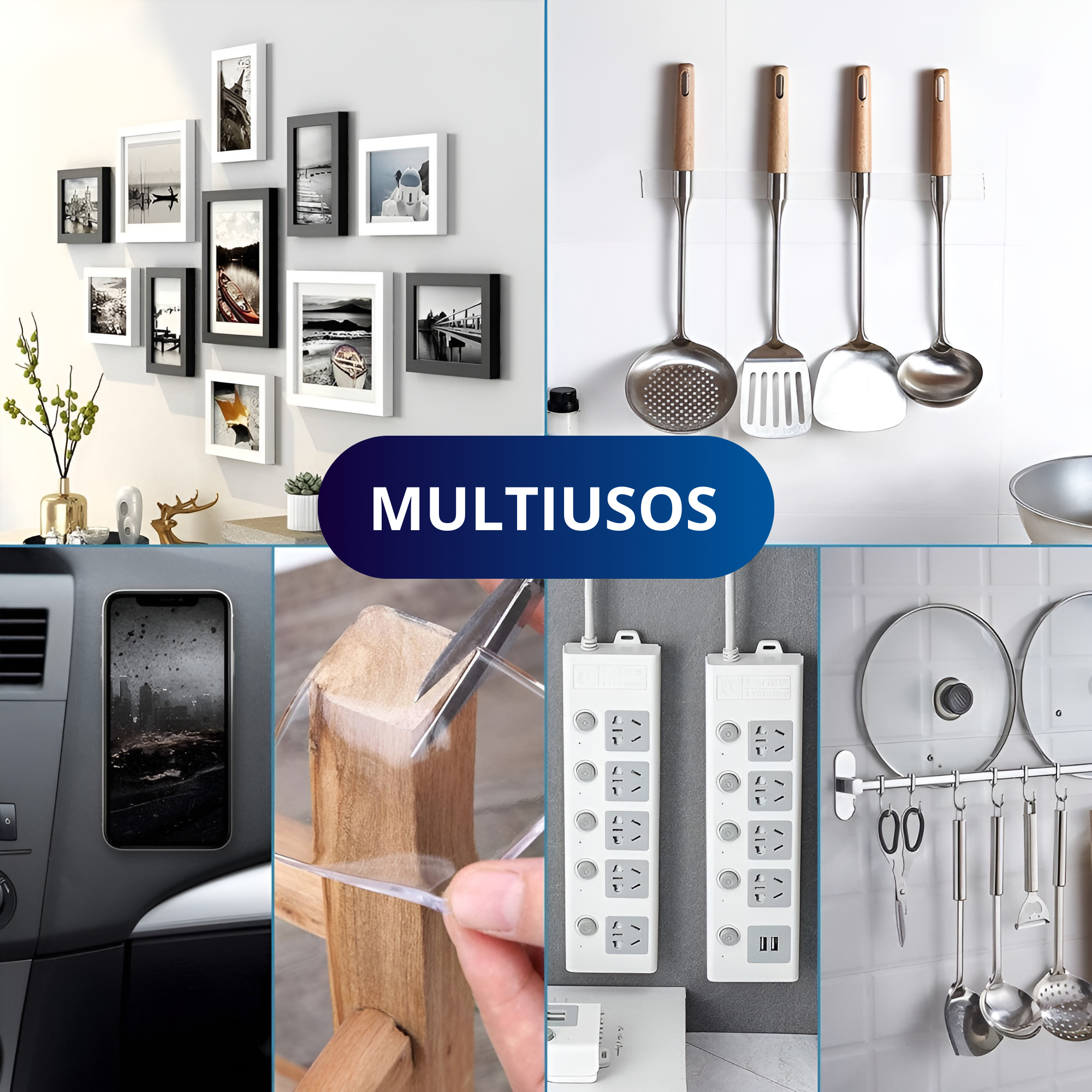 Cinta Doble Cara Adhesiva Ecomlab Transparente Nano Tape 5 Metros.