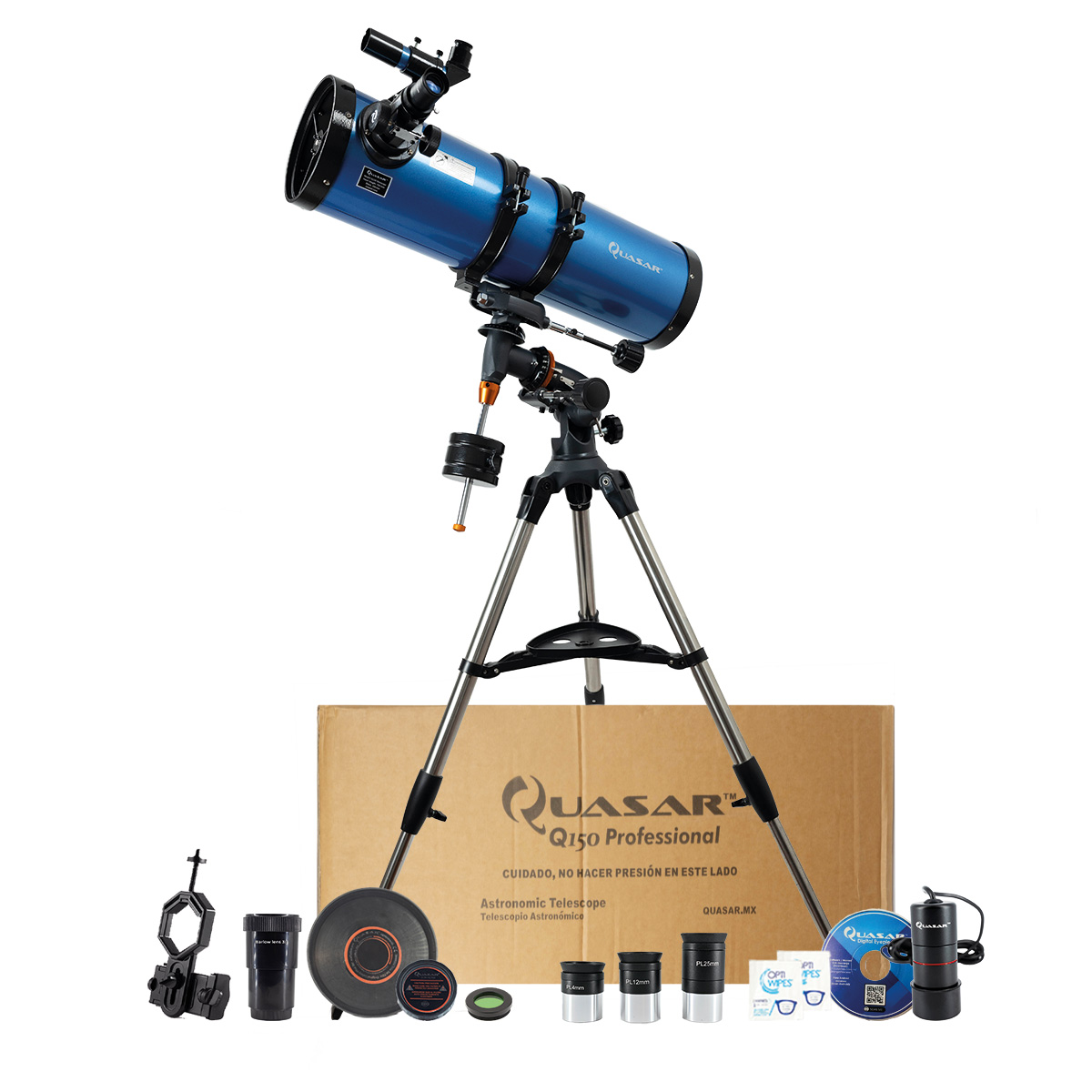 Telescopio Quasar Professional Q150 561x Con Adaptador Smartphone