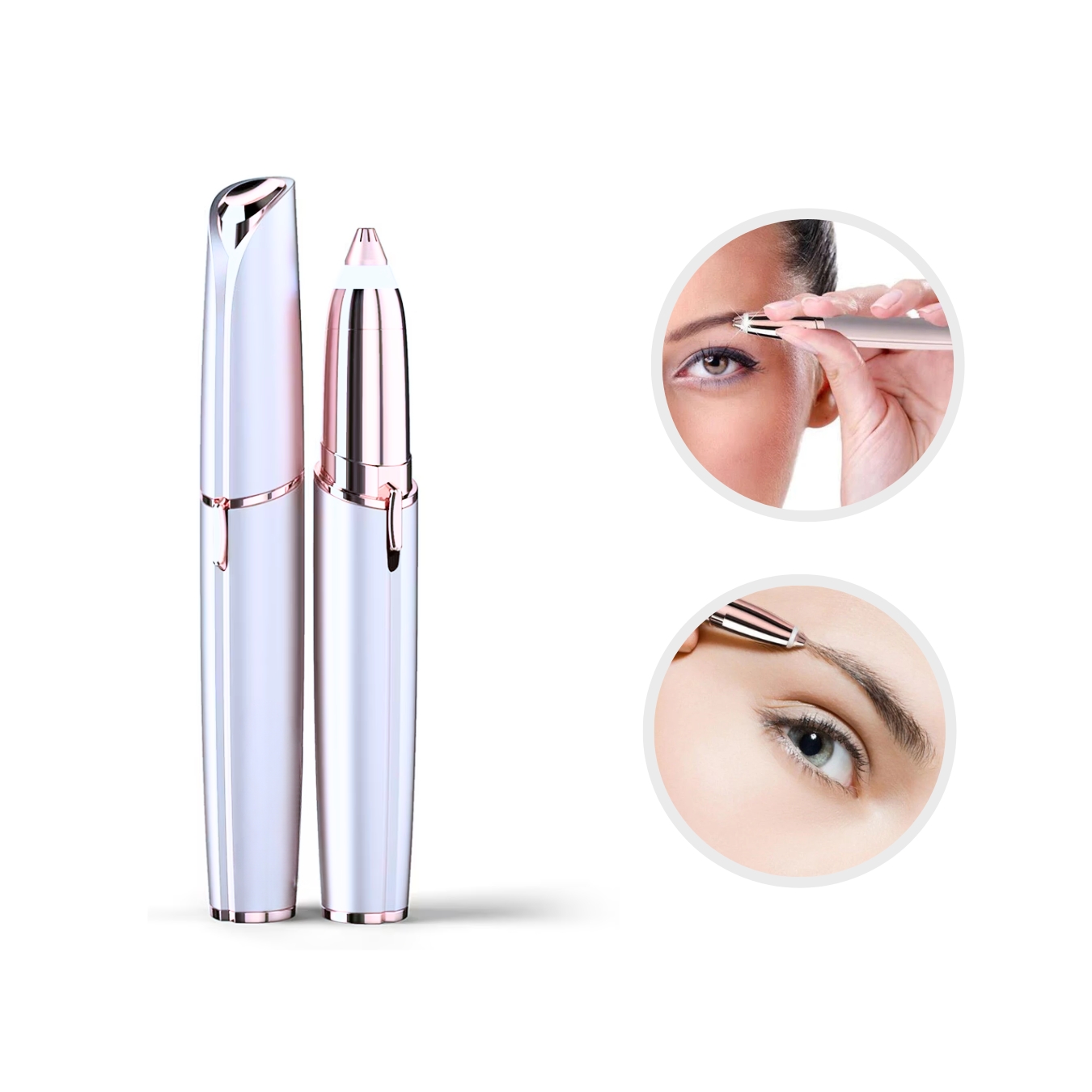 Depiladora Facial Ceja Eléctrica Removedor Vello Recargable.