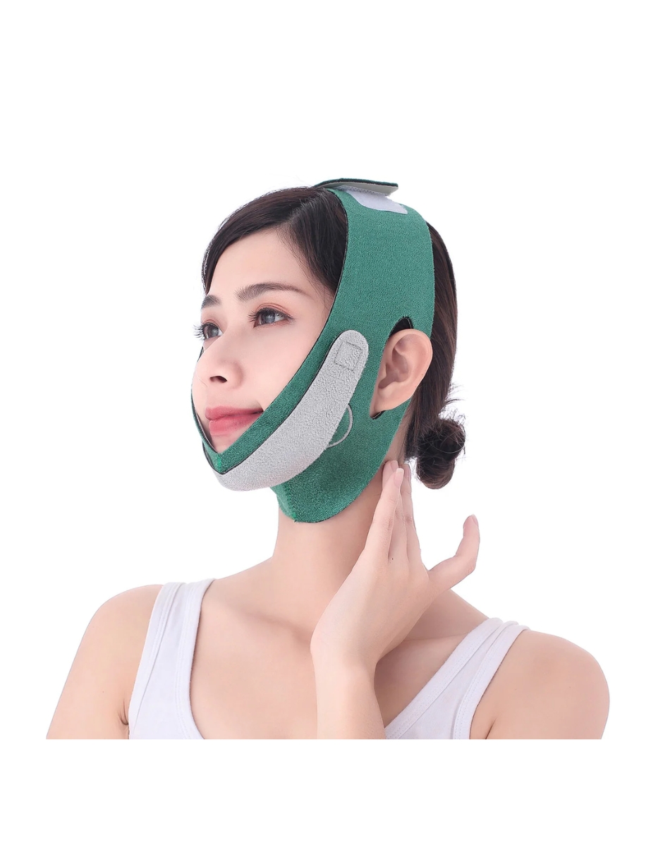 Faja Mentonera Reduce Papada Cachete Moldea Antiarrugas.