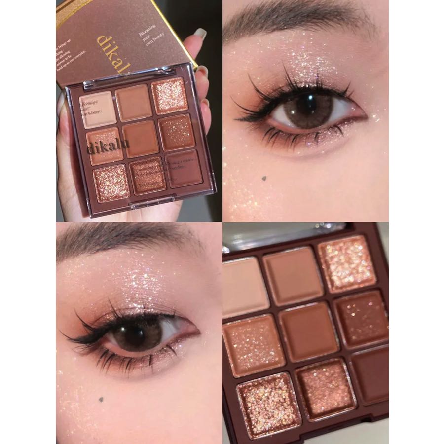 Paleta De Sombras 9 Tonos Nude Café Mate Y Brillo