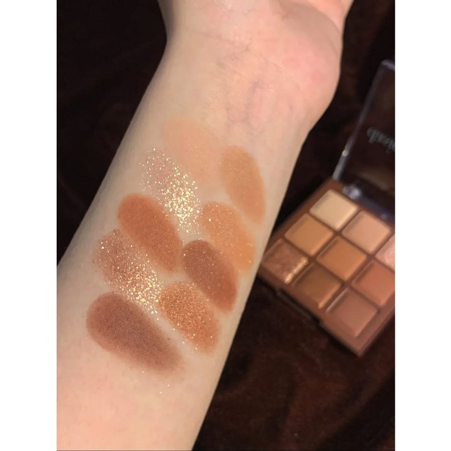 Paleta De Sombras 9 Tonos Nude Café Mate Y Brillo